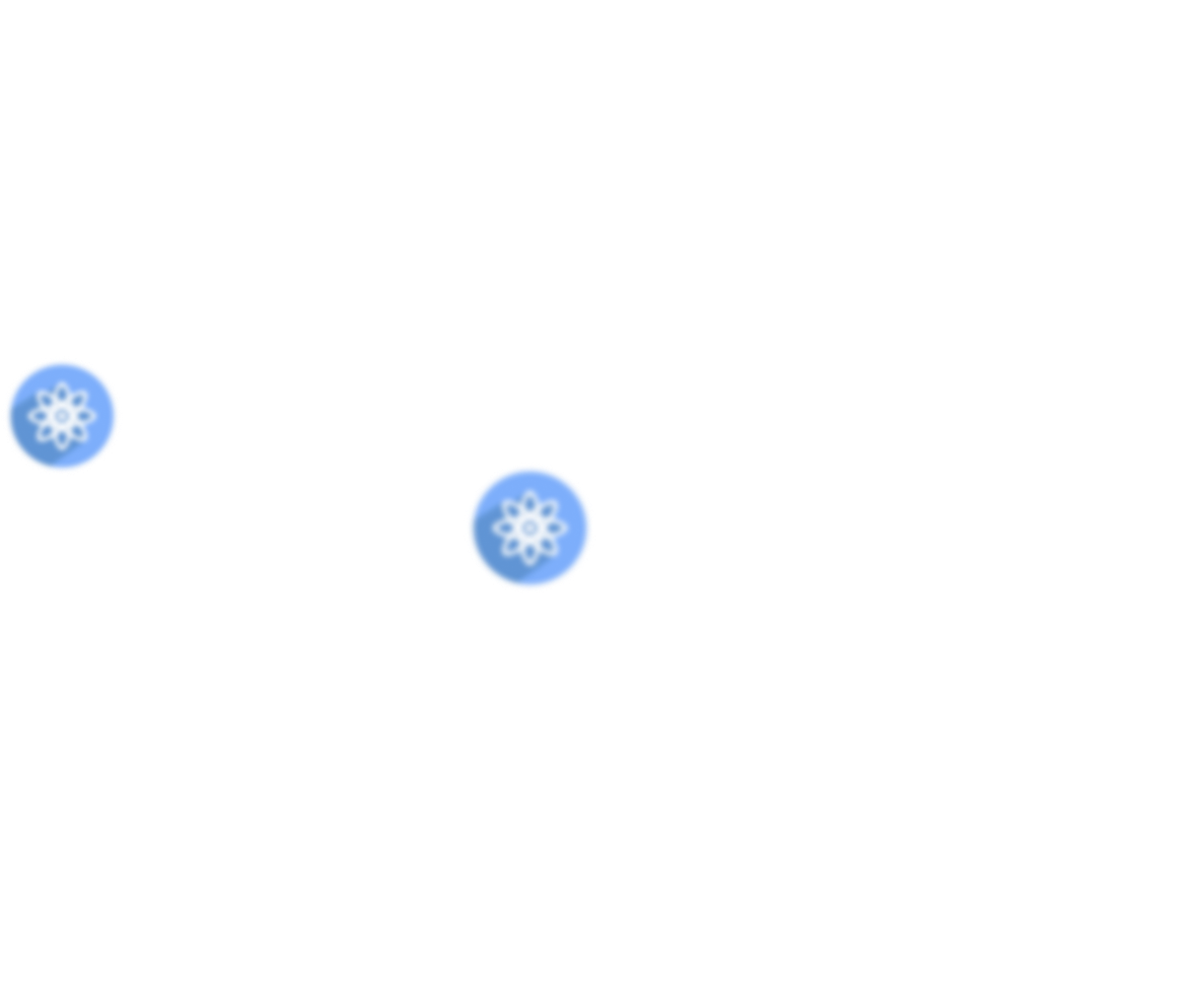 Círculos e ícones usados como fundo